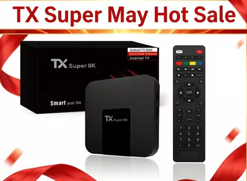 TX Super 8K TV Box Android Smart Multimedia 2GB RAM 16GB ROM 4K@60fps Google Cast 5G Wi-Fi HD Cable 