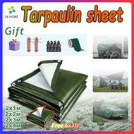 【In stock】🔥【Wholesale Prices】Tarpaulin sheet (with holes) 2x1m 2x2m 2x3m 2x4m Canopy camping kanvas 