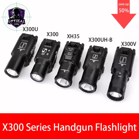 Tactical SF X300 Pistol Flashlight X300 Ultra Metal White LED X300V Strobe Light Hanging Lamp X300UH