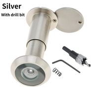 200 Degree Door Viewer Peephole Drill Bit Set 16mm Security Peek Peep Holes for 1.33inch to 2.3inch