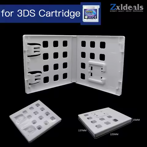 Replacement Case for 3DS Game Cart Spare Cartridge White Game Box With Logo