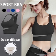 Sport Bra Jumbo Push Up Wireless Big Open Back Shockproof Bh 888