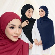 Panjang 2 Meter [Angeline] Shawl Sulam 2 Meter Angeline Chiffon Tali Tieback / Instant Shawl