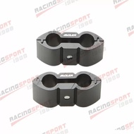 New 2PCS -3AN 3AN AN3 Billet Fuel Black Hose Separator Fitting Adapter Butterfly