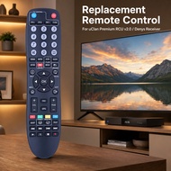 New Replacement Remote Control for uClan Premium RCU v2.0 Denys Satellite IPTV Receiver, Smart 2-in-