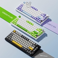 NARCIS Gaming Keyboard, Silent 82-Key Mechanical Keyboard,  AK820 With Knob Mechanical Keys Wired Ke
