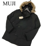 Muji 無印良品 N-3B 羽絨外套 L號 黑色