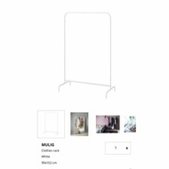 IKEA MULIG Clothes Rack White Rak Gantung Baju