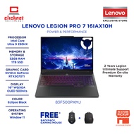 LENOVO LEGION PRO 7 16IAX10H 83F500PXMJ GAMING LAPTOP ( CU9-290HX, 32GB RAM, 1TB SSD,RTX5070Ti_12GB 