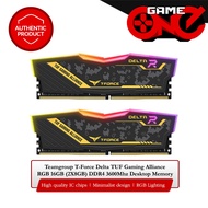 Teamgroup T-Force Delta TUF Gaming Alliance RGB 16GB (2X8GB) 3600Mhz CL18 DDR4 Desktop Memory DDR4 3