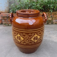[Super Savings] Old-style ceramic terracotta oil jar lard jar vegetable oil jar 50/