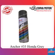 ANCHOR Spray Paint CAT #35 HONDA GREY ANCHOR 100% ORIGINAL STANDARD COLOR 400ML DISKAUN OFFER CAT SPRAY ANCHOR HONDA GRE