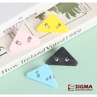 Triangle Paper Clip Sigma (1Pkt 6pcs )Random Color