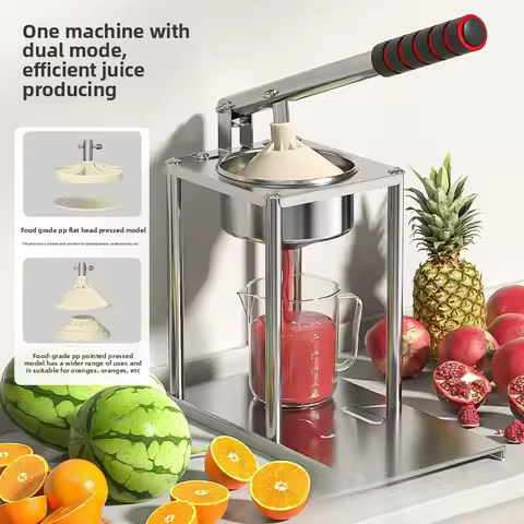 1pcs Stainless Steel Manual Juicer Commercial Hand Press Squeezer For Orange Juice Extraction Kitche