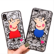 VIVO V7, V7 Plus, V3, V3 Max Lace Pig Peggy protector case cover