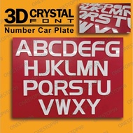 🔥Ready Stock 🔥Nombor Plate kereta 3D Crystal /3DCrystral Car Number plate