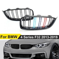 M4 Style Front Bumper Grille Racing Grill For BMW 4 Series F32 F33 F36 M3 F80 M4 F82 13-19 Dual-Slat