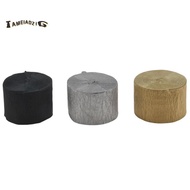 Crepe Paper Streamers12 Pcs Gold Streamers, Silver and Black Streamers Party Decorations for Birthda