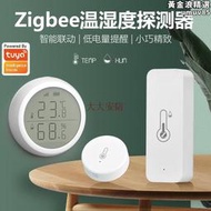 塗鴉智能Zigbee溫濕度探測器手機app遠端監控智能感應報警溫度計