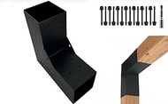 Pergola DIY Bracket Kits,2-Way "L" Shaped Corner Brackets for 4" x 4"(Actual:3.5" x 3.5") Lumber for