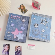 photo album album Original Paper Denim Pattern Loose-Leaf Photo Album Star Chasing Girl Photocard Ca
