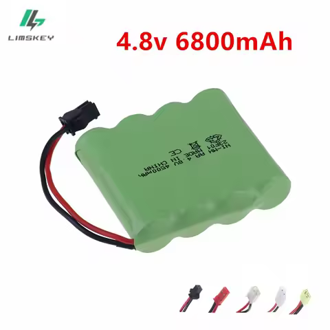 4.8V 6800mah NiMH Battery 4.8v AA Rechargeable Battery Pack SM /Tamiya /JST PLUG For Rc toys Cars Tr