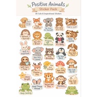 Motivational Word Sticker Glossy Sticker/