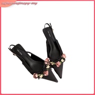 Chinese high heels elle heels Peri cantik Perancis tumit tinggi Baotou sandal wanita 2025 gaya baru 