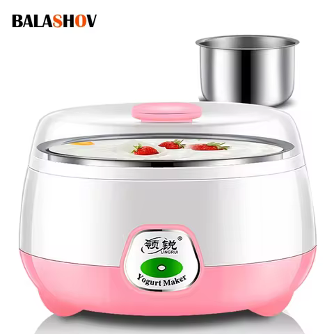 1L Electric Mini Yogurt Maker Automatic Multifunctional Household Rice Wine Maker DIY Yogurt And Nat