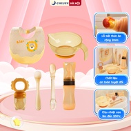 Chilux F1 baby weaning set - Safe material, combo includes 6 convenientPieces
