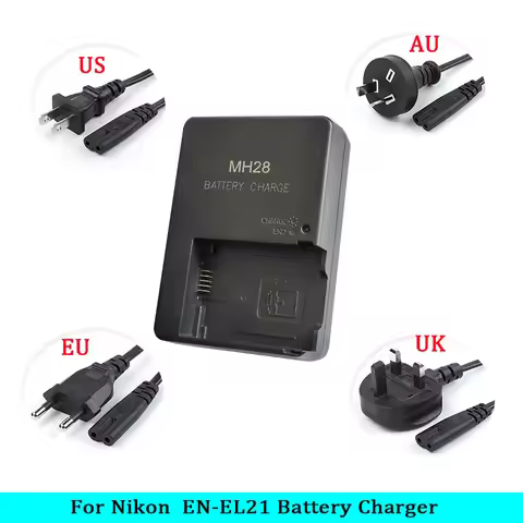 MH-28 MH28 Charger For Nikon EN-EL21 Lithium-ion Battery NIKON 1V2 Camera ENEL21