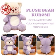 28cm 2 In 1 Plush Toy Bear With Clothes Lovely Cap Detachable Teddy Bear Stuffed Toy H9