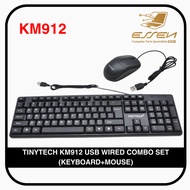 TINYTECH KM912 USB WIRED COMBO SET (KEYBOARD+MOUSE)