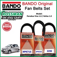 Perodua Viva Bando Fan Belt 4PK715, Steering 3PK525, Aircond 2290