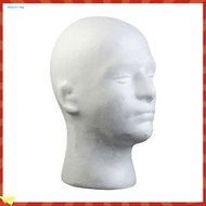 GH|  Male Mannequin Head Foam Wig Stand Manikin Head Wig Cap Holder for Store Salon Home