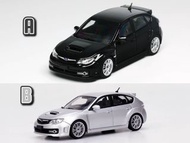 Fiber Run FR 1:64 合金模型，新車型！Subaru授權產品，Impreza 第3代 WRX STI 掀背版Hatchback 2009(GR)。首批2色預售中，黑色Black / 銀色