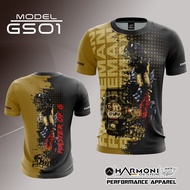 Rangeman Gshock Sublimation Jersey Tshirt  Baju  - GS01 3D T Shirt Size  XS-5XL