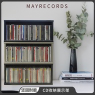 CD Storage Rack Stackable Game Disc Rack Desktop CD Cabinet Solid Wood Blue Disc Game CD Rack CD Rac