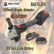 BEITER BA618-20V CORDLESS 4" ANGLE GRINDER / CORDLESS ANGLE GRINDER / 100MM GRINDER / 20V GRINDER