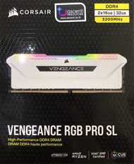 RAM 32GB (16GBx2) DDR4 3200MHz CORSAIR VENGEANCE PRO SL RGB (WHITE)  มือสอง