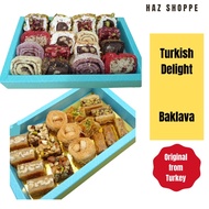 Turkish Delight Baklava Original Lokum Chocolate Pistachio Manisan Turki Arab Nougat Gift Box
