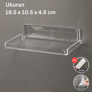 Inaso Rak Dinding Transparan Rak Minimalis Tempel Esthetic Tatakan CCTV Tempat Penyimpanan Gantung S