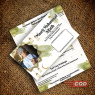 (isi 100pcs ) Undangan Khitanan Aqiqah Gusaran sudah dapat plastik dan label nama COD