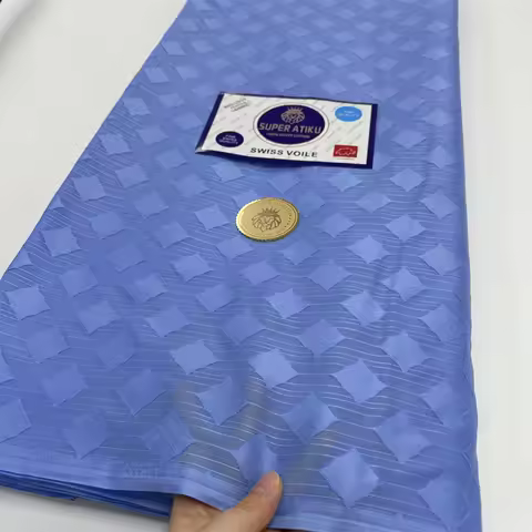 Nigeria Soft Atiku Material for Men, 100% Cotton, White Swiss Voile Fabric, African Suit Making, 4Ya