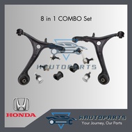 [8 IN 1 COMBO SET] Honda OEM Front Lower Arm / Ball Joint / Stabilizer Link / Bush for Honda Elysion