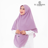 EL ZAHRANA Hijab Saffa Kerudung Segi empat Instan Syari Kerudung segiempat Instan Jumbo