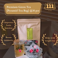 [Camellia 111 Tea] Premium Green Tea 精选绿茶 (Pyramid Tea Bags) @ 30 pcs