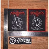 Nagaroth Woven Patch Sewing Band Emblem/ Metal Band Emblem/ Metal Band Logo Woven Patch/