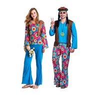 Retro Flared Trousers - 70s Country & Hip-Hop Aesthetic Cosplay Outfit for Couples