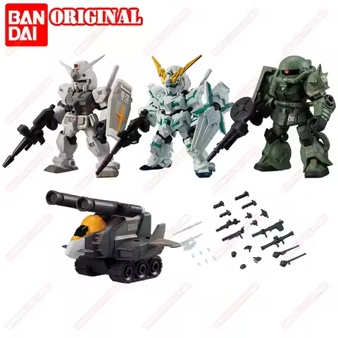 BANDAI Original GUNDAM Animation Peripheral Toys G3 Unicorn Zaku MSE 1.5 Gacha Gashapon Anime Action